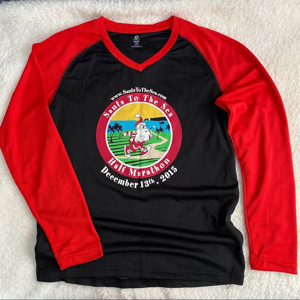 Running tech long-sleeve tee.